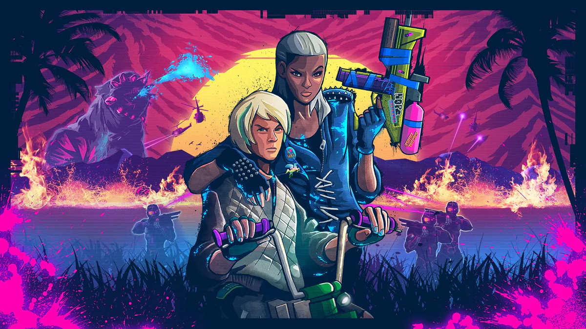 Trials of the Blood Dragon artwork