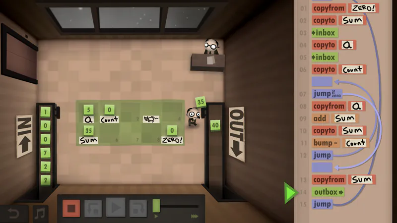 Human Resource Machine screenshot 2