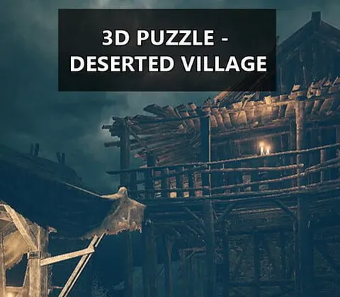 3D PUZZLE - Deserted Village PC Steam CD Key cover