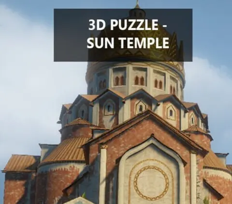 3D PUZZLE - Sun Temple PC Steam CD Key cover