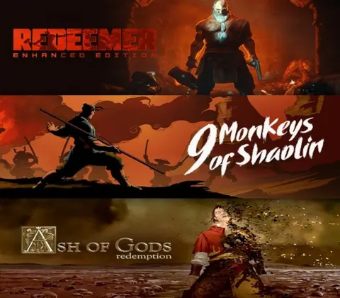 9 Monkeys of Shaolin + Ash of Gods + Redeemer: Bundle US XBOX One / Xbox Series X|S CD Key cover