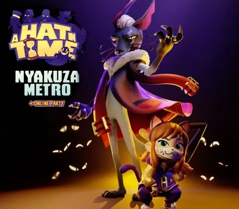 A Hat in Time - Nyakuza Metro + Online Party DLC Steam CD Key cover
