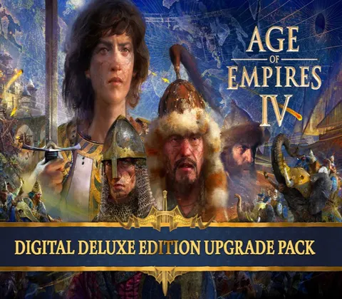 Age of Empires IV - Digital Deluxe Upgrade Pack DLC PC Steam CD Key cover