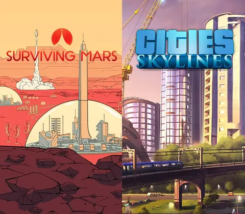 Cities: Skylines + Surviving Mars AU XBOX One / Xbox Series X|S CD Key cover