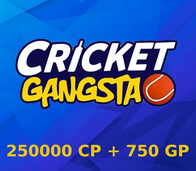 Cricket Gangsta Coin Pack 250000 + 750 Gem Pack IN