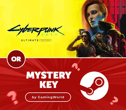 Cyberpunk 2077 Ultimate Edition GOG CD Key or Mystery Steam CD Key by GamingWorld cover