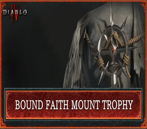 Diablo IV - Bound Faith Mount Trophy DLC US Battle.net CD Key cover