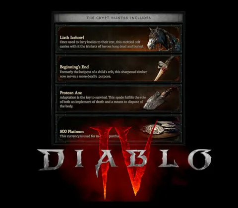 Diablo IV - Crypt Hunter Pack DLC XBOX One / Xbox Series X|S CD Key cover