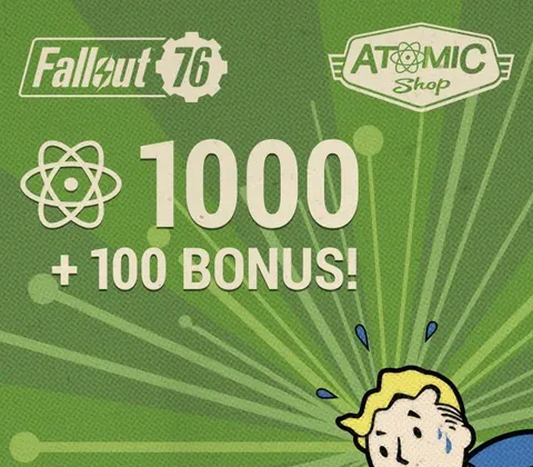 Fallout 76 - 1000 (+100 Bonus) Atoms XBOX One CD Key cover