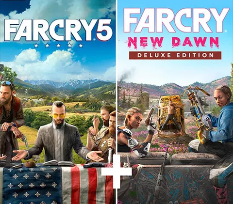 Far Cry 5 + Far Cry New Dawn Deluxe Edition Bundle EU XBOX One CD Key cover