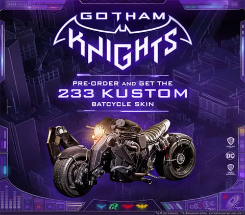 Gotham Knights - 233 Kustom Batcycle Skin EU DLC PS4 CD Key cover