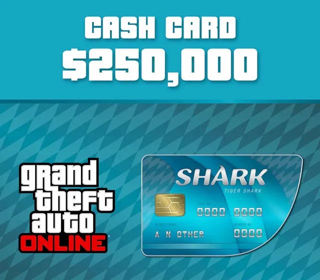 Grand Theft Auto Online - $250,000 Tiger Shark Cash Card