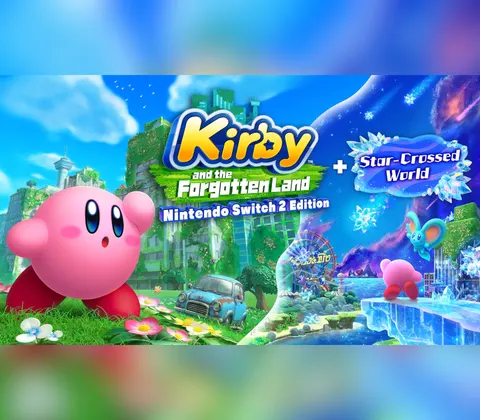 Kirby and the Forgotten Land + Star-Crossed World JP Nintendo Switch 2 CD Key cover