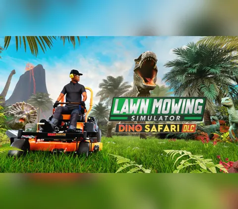 Lawn Mowing Simulator - Dino Safari DLC EU Steam CD Key cover