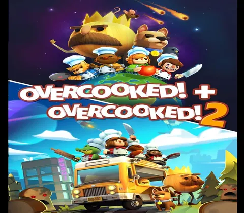 Overcooked! + Overcooked! 2 TR XBOX One / Xbox Series X|S CD Key cover