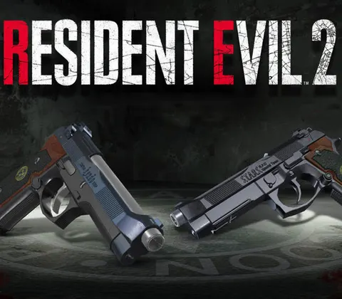 RESIDENT EVIL 2 / BIOHAZARD RE:2 - Deluxe Weapon Samurai Edge - Chris & Jill Model Bundle DLC US PS4 CD Key cover