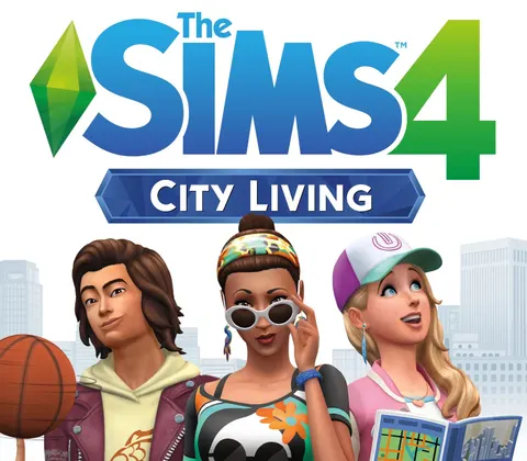 The Sims 4 - City Living DLC EU PC EA App CD Key cover