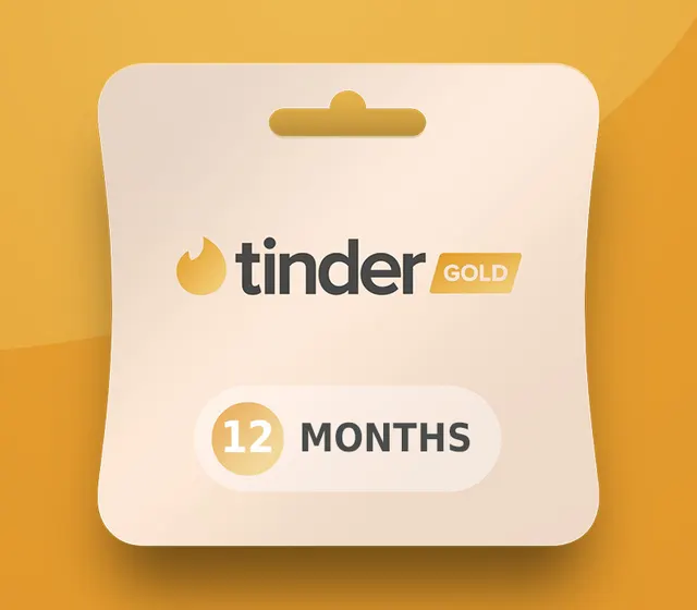 Tinder Gold - 12 Months Subscription