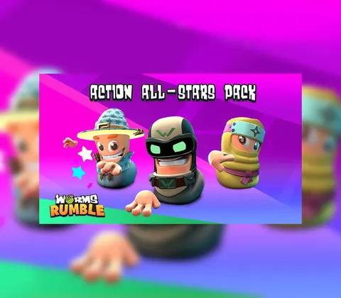 Worms Rumble - Action All-Stars Pack DLC EU PS5 CD Key cover